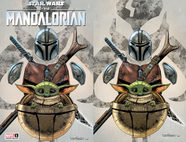 STAR WARS: THE MANDALORIAN 1 TYLER KIRKHAM EXCLUSIVE VARIANT 2 PACK (7/6/2022) SHIPS 7/27/2022 BACKISSUE