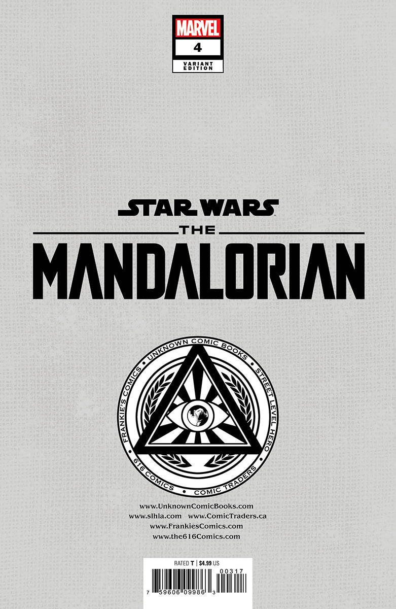 STAR WARS: THE MANDALORIAN 4 PATCH ZIRCHER EXCLUSIVE VIRGIN VARIANT (10/5/2022) SHIPS 10/26/2022 BACKISSUE