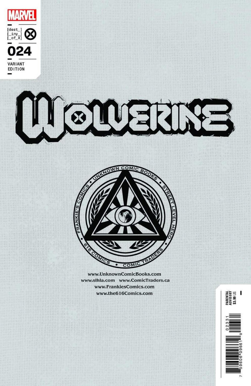 WOLVERINE 24 [AXE] TONY DANIELS EXCLUSIVE VIRGIN VARIANT (9/7/2022) SHIPS 9/28/2022 BACKISSUE