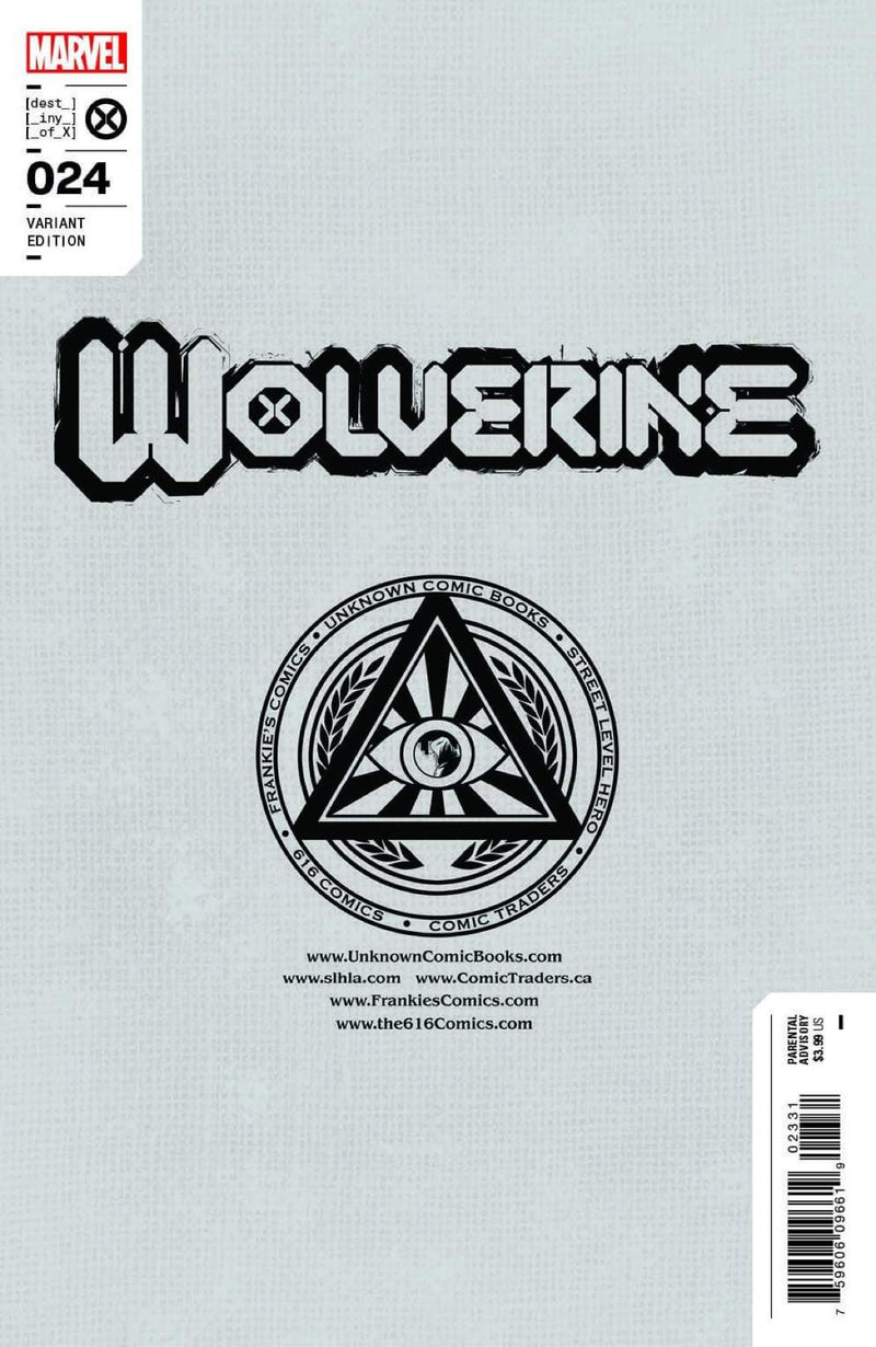 WOLVERINE 24 [AXE] TONY DANIELS EXCLUSIVE VARIANT (9/7/2022) SHIPS 9/28/2022 BACKISSUE