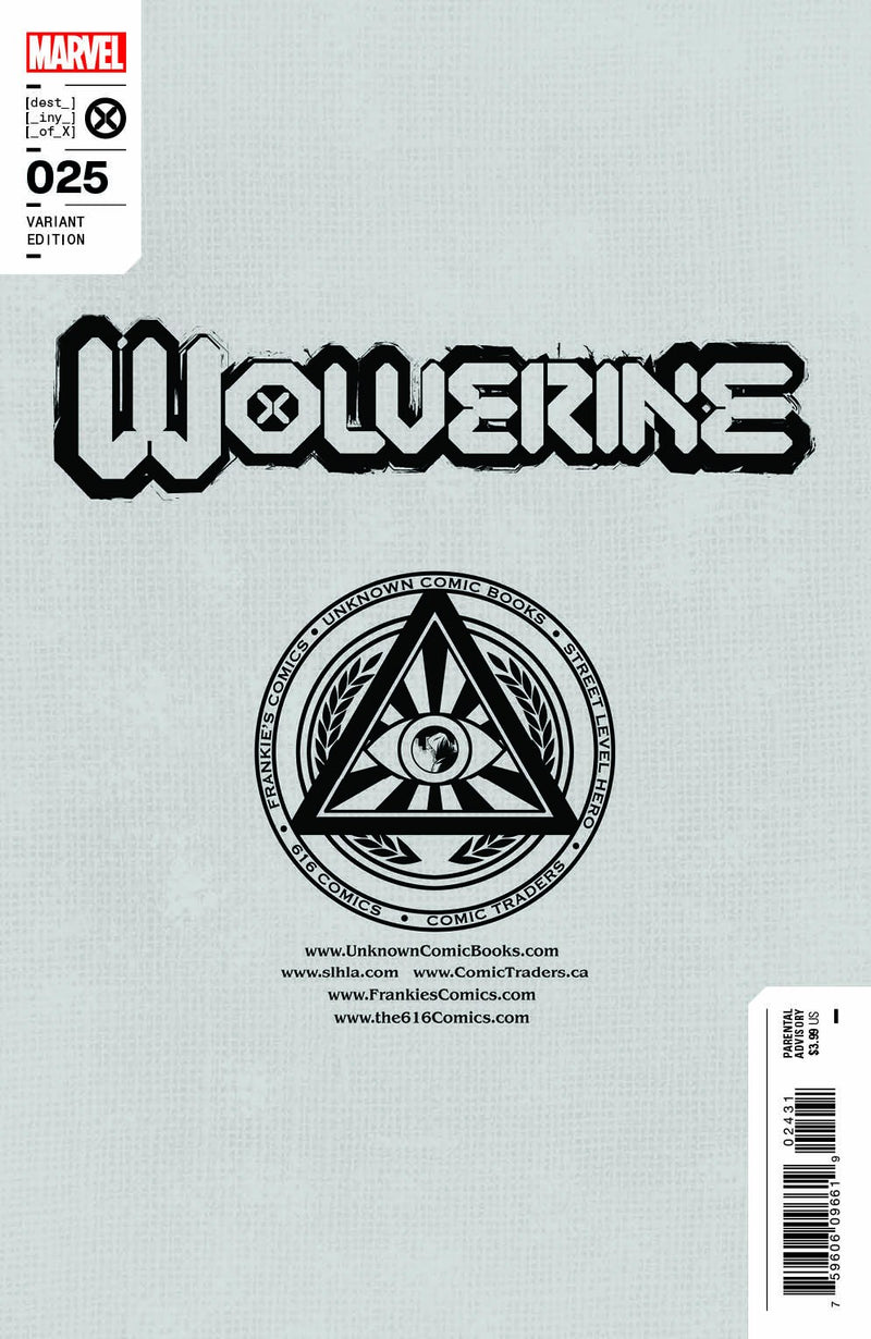 WOLVERINE 25 [AXE] SCOTT WILLIAMS EXCLUSIVE VARIANT (10/12/2022) SHIPS 11/2/2022 BACKISSUE