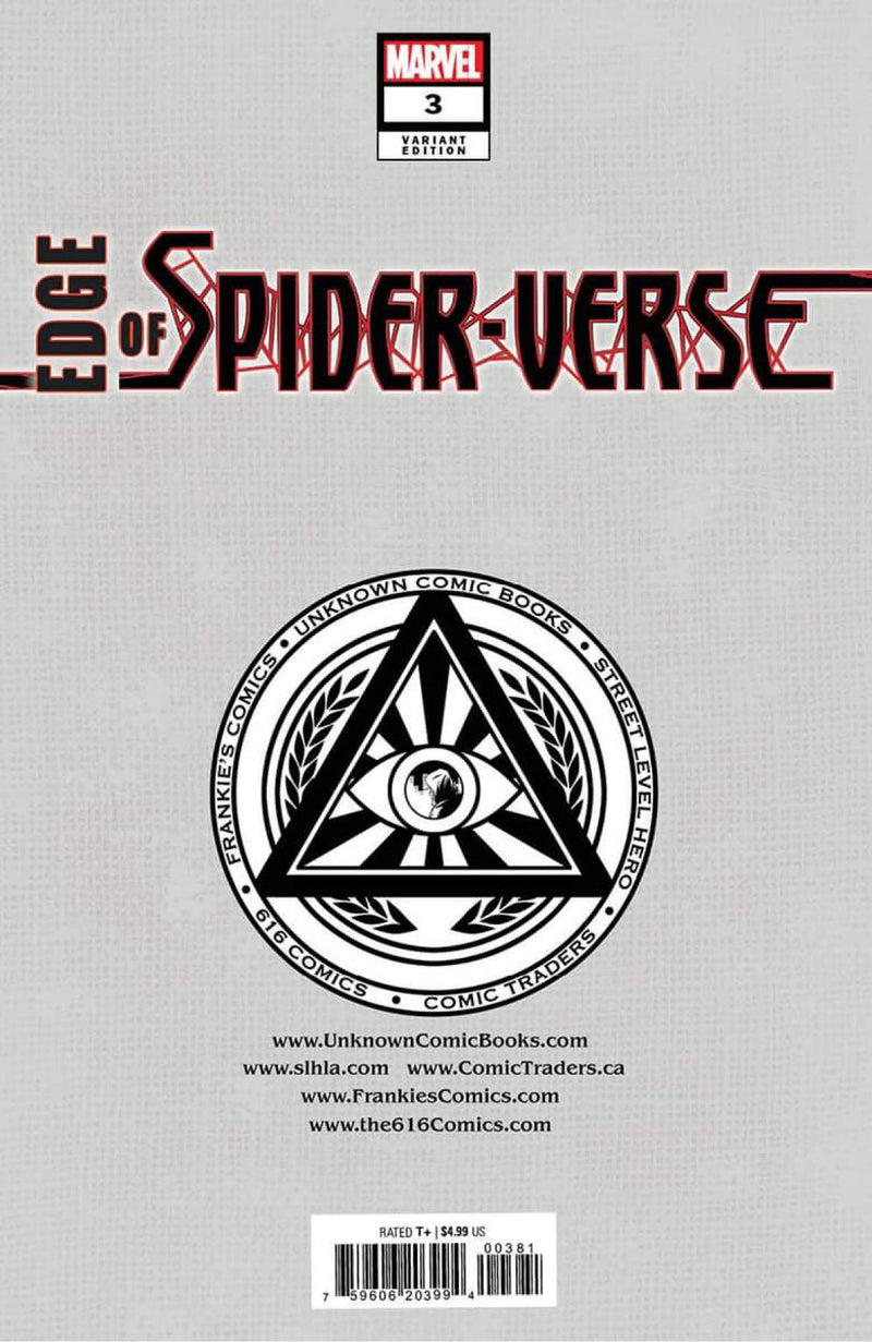 EDGE OF SPIDER-VERSE 3 TYLER KIRKHAM EXCLUSIVE VARIANT 2 PACK (9/14/2022) SHIPS 10/6/2022 BACKISSUE