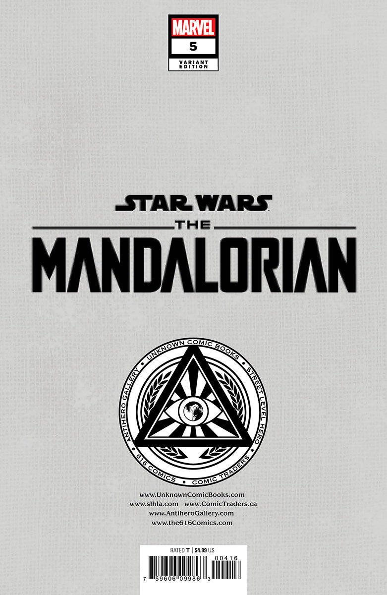 STAR WARS: THE MANDALORIAN 5 PATCH ZIRCHER EXCLUSIVE VARIANT (11/2/2022) SHIP (11/23/2022) BACKISSUE