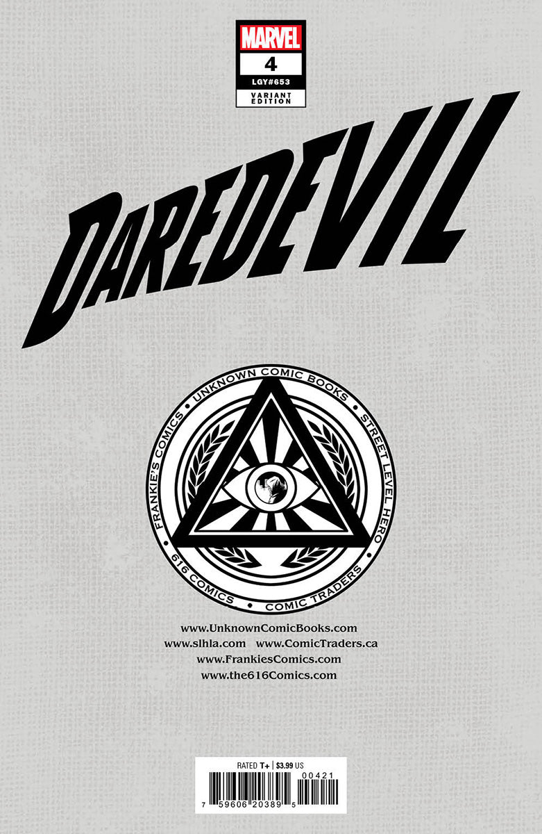 DAREDEVIL 4 KAEL NGU EXCLUSIVE VARIANT 2 PACK (10/12/2022) SHIPS 11/2/2022 BACKISSUE
