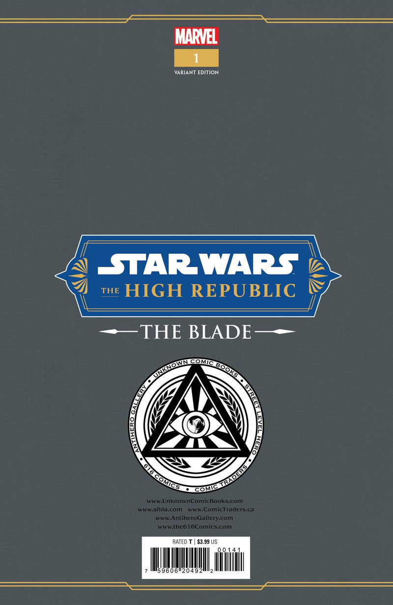 STAR WARS: THE HIGH REPUBLIC - THE BLADE 1 PAOLO VILLANELLI EXCLUSIVE VARIANT 2 PACK (12/28/2022) SHIPS 1/18/2023 BACKISSUE