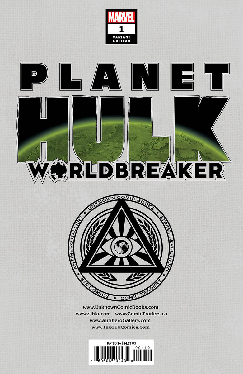PLANET HULK: WORLDBREAKER 1 MICO SUAYAN EXCLUSIVE VIRGIN VARIANT (11/30/2022) SHIPS 12/21/2022 BACKISSUE