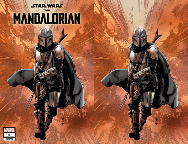 STAR WARS: THE MANDALORIAN 5 PATCH ZIRCHER EXCLUSIVE VARIANT 2 PACK (11/2/2022) SHIP (11/23/2022) BACKISSUE