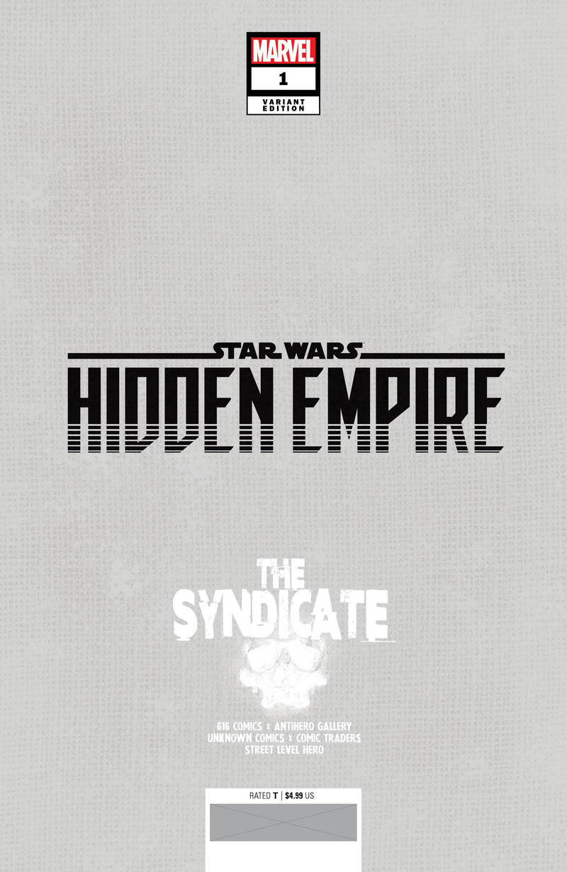 STAR WARS: HIDDEN EMPIRE 1 E.M. GIST EXCLUSIVE VARIANT (SHIPS 11/16/2022) SHIPS 12/7/2022 BACKISSUE