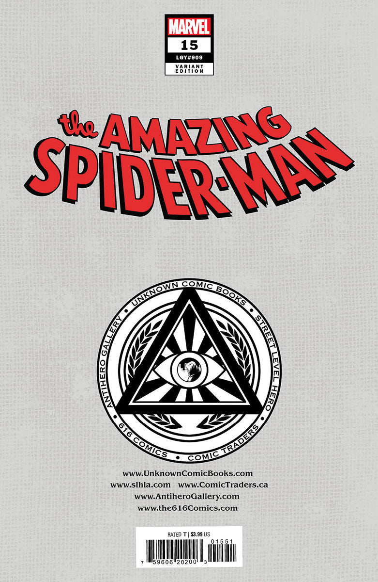 AMAZING SPIDER-MAN 15 R1C0 EXCLUSIVE VARIANT 2 PACK (12/14/2022) SHIPS 1/4/2023 BACKISSUE