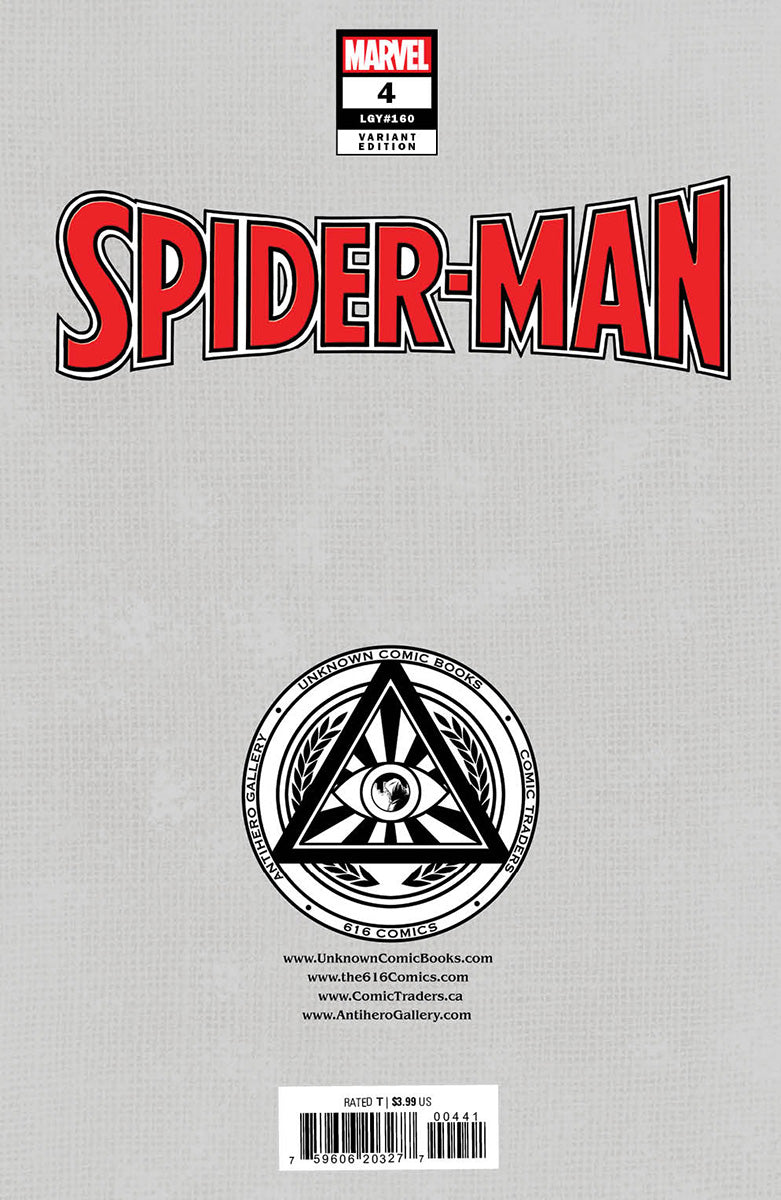 SPIDER-MAN 4 TONY DANIELS EXCLUSIVE VIRGIN VARIANT (1/4/2023) SHIPS 1/25/2023 BACKISSUE