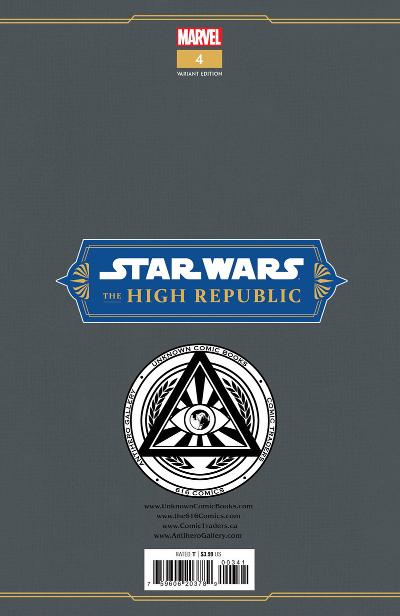 STAR WARS: THE HIGH REPUBLIC 4 2022 TYLER KIRKHAM EXCLUSIVE VARIANT 2 PACK (1/11/2023) SHIPS 2/1/2023 BACKISSUE