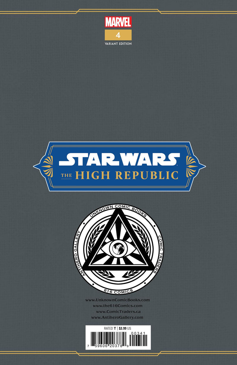 STAR WARS: THE HIGH REPUBLIC 4 2022 TYLER KIRKHAM EXCLUSIVE VARIANT (1/11/2023) SHIPS 2/1/2023 BACKISSUE