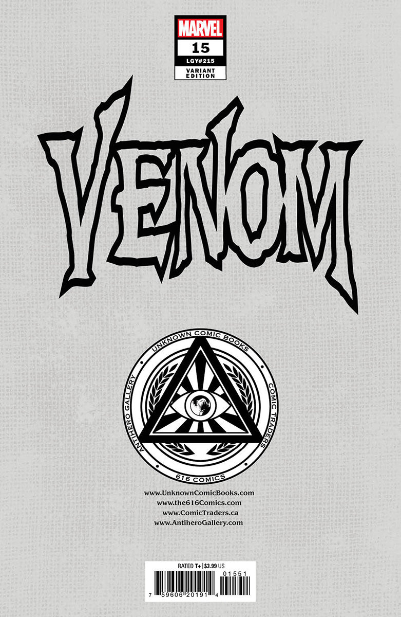 VENOM 15 [DWB] MARCO MASTRAZZO EXCLUSIVE VIRGIN VARIANT (1/18/2023) SHIPS 2/8/2023 BACKISSUE