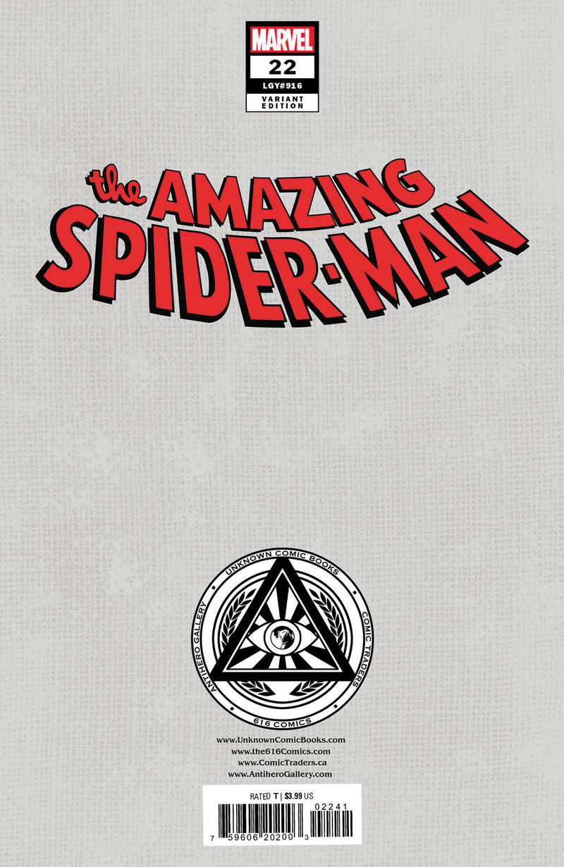 AMAZING SPIDER-MAN 22 DAVID NAKAYAMA EXCLUSIVE VARIANT 2 PACK (3/22/2023) SHIPS 4/12/2023 BACKISSUE