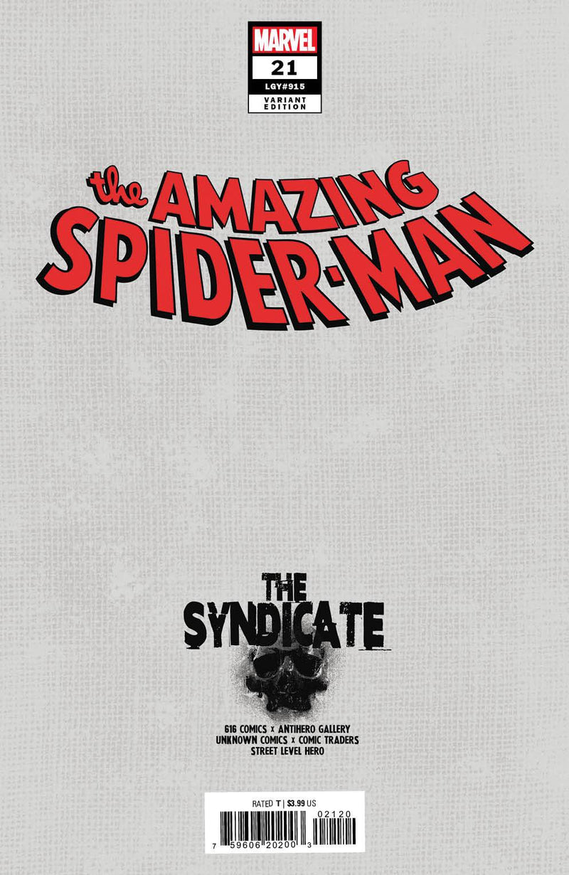 AMAZING SPIDER-MAN 21 LOBOS EXCLUSIVE VARIANT (3/8/2023) SHIPS 4/8/2023 BACKISSUE