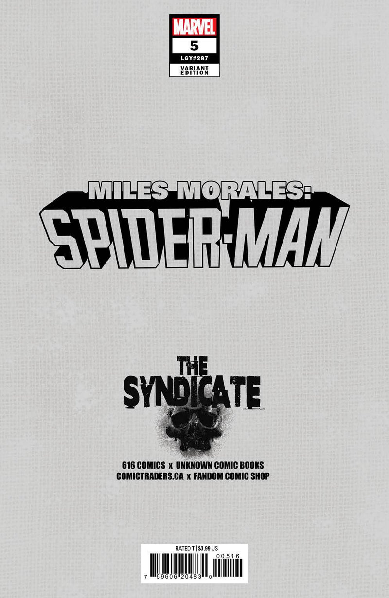 MILES MORALES: SPIDER-MAN 5 MARCO MASTRAZZO EXCLUSIVE VARIANT (4/12/2023) SHIPS 5/12/2023 BACKISSUE