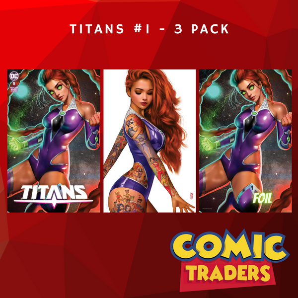 TITANS #1 NATHAN SZERDY EXCLUSIVE VARIANT 3 PACK (5/16/2023) SHIPS 6/7/2023 BACKISSUE