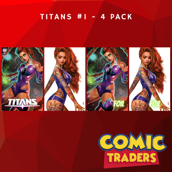 TITANS #1 NATHAN SZERDY EXCLUSIVE VARIANT 4 PACK (5/16/2023) SHIPS 6/7/2023 BACKISSUE