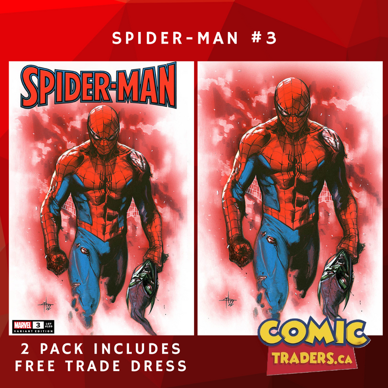 SPIDER-MAN 3 GABRIELE DELL'OTTO EXCLUSIVE VARIANT 2 PACK (12/7/2022) SHIPS 12/28/2022 BACKISSUE