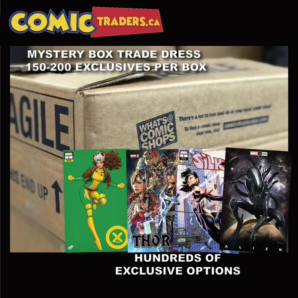 WHOLESALE STORE EXCLUSIVE STARTER SET: MIXED CASE OF EXCLUSIVE COMIC BOOKS TRADE DRESS ESTIMATED 120-180 COMICS (12/08/2021)