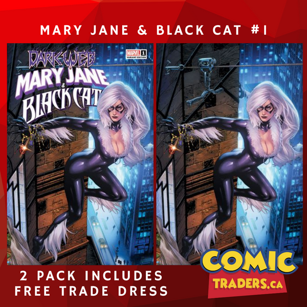 MARY JANE & BLACK CAT 1 JAY ANACLETO EXCLUSIVE VARIANT 2 PACK (12/21/2022) SHIPS 1/11/2023 BACKISSUE