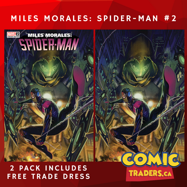 MILES MORALES: SPIDER-MAN 2 BEN HARVEY EXCLUSIVE VARIANT 2 PACK (1/11/2023) SHIPS 2/1/2023 BACKISSUE