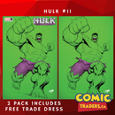 HULK 11 DAVID NAKAYAMA EXCLUSIVE VARIANT 2 PACK (1/18/2023) SHIPS 2/8/2023 BACKISSUE