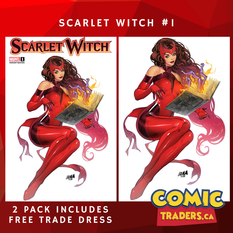 SCARLET WITCH 1 DAVID NAKAYAMA EXCLUSIVE VARIANT 2 PACK (1/4/2023) SHIPS 1/25/2023 BACKISSUE