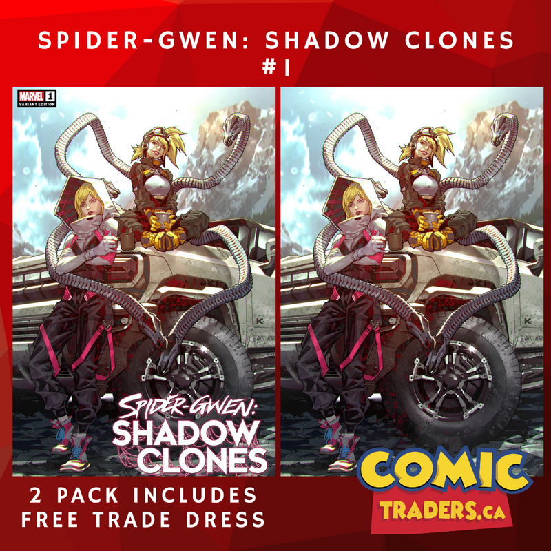 SPIDER-GWEN: SHADOW CLONES 1 KAEL NGU EXCLUSIVE VARIANT 2 PACK (3/1/2023) SHIPS 3/22/2023 BACKISSUE