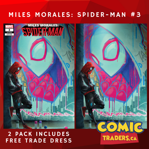 MILES MORALES: SPIDER-MAN 3 IVAN TAO EXCLUSIVE VARIANT 2 PACK (2/1/2023) SHIPS 2/22/2023 BACKISSUE