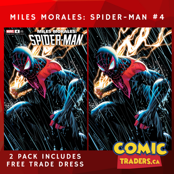 MILES MORALES: SPIDER-MAN 4 TYLER KIRKHAM EXCLUSIVE VARIANT 2 PACK (3/15/2023) SHIPS 4/6/2023 BACKISSUE