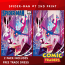 SPIDER-MAN 7 NICOLETTA BALDARI 2ND PRINT EXCLUSIVE VARIANT 2 PACK (5/17/2023) SHIPS 6/7/2023 BACKISSUE